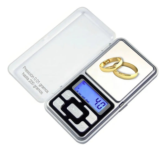 Balanza digital de precisión 0,01g hasta 200g de bolsillo