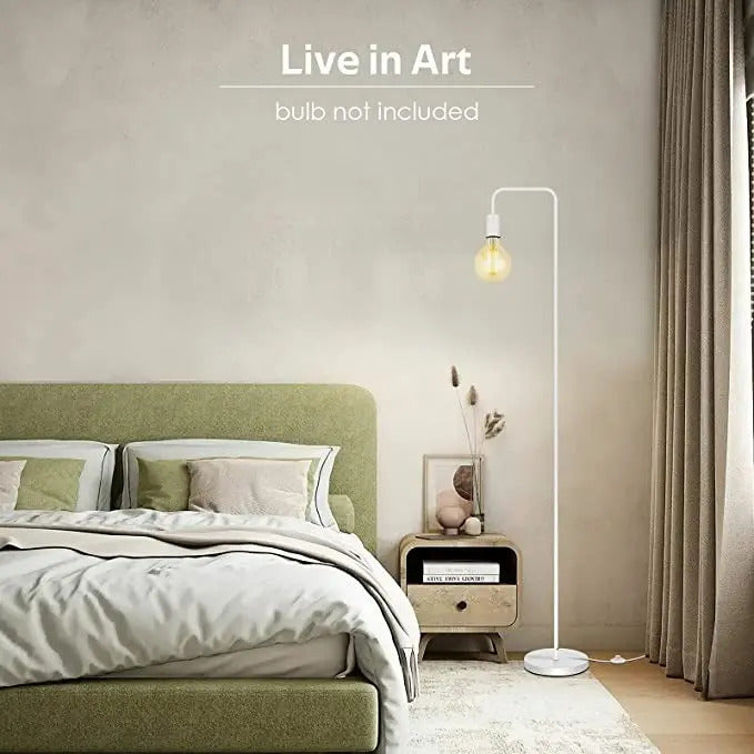 Lámpara de pie moderna nordica metal retro 1.5 metros