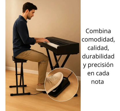Pedal De Sostenido Compacto Para Teclados Portatil