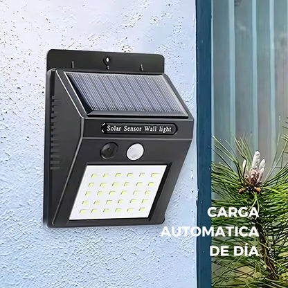 Pack x10 focos solares LED exterior con sensor luz fria