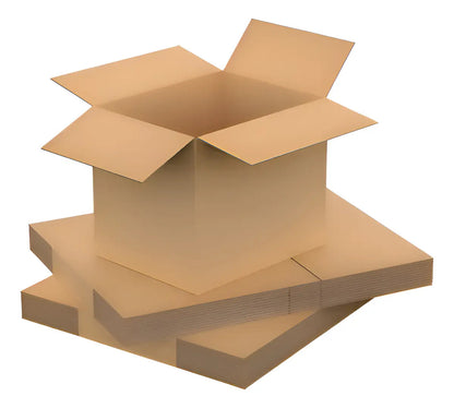 Lote cajas de cartón para mudanzas pack x15 40x30x30 + cinta marrón