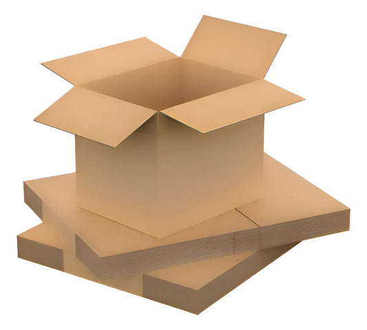 Lote cajas de cartón para mudanzas pack x15 40x30x30 + cinta marrón