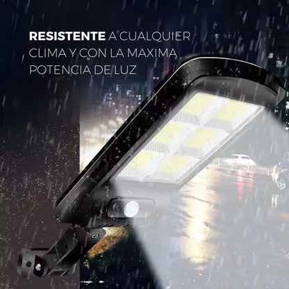 Lámpara COB de pared LED sensor de movimiento y solar