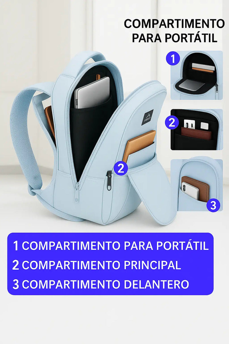 Mochila multiuso urbana viaje porta notebook Matein 1007 28l