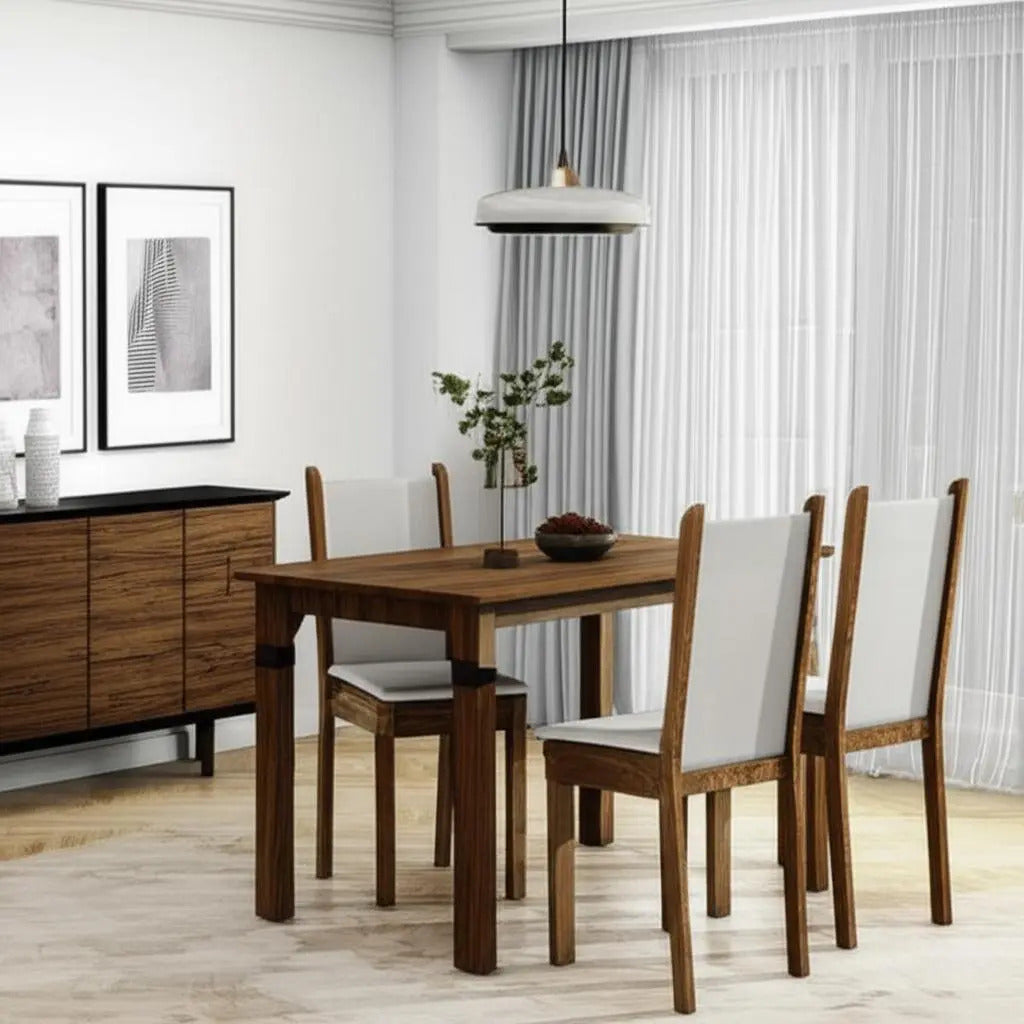 Sillas comedor tipo rustico tapizado living x4