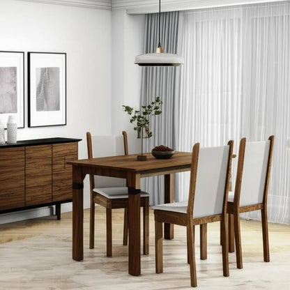 Sillas comedor tipo rustico tapizado living x4