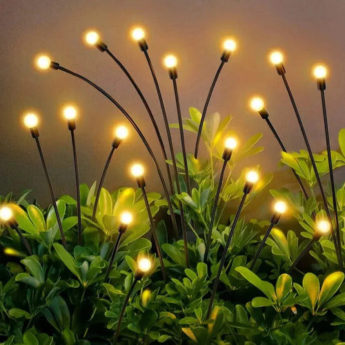 Ramo Luces Solares 24 Cabezales Luciérnaga Impermeables