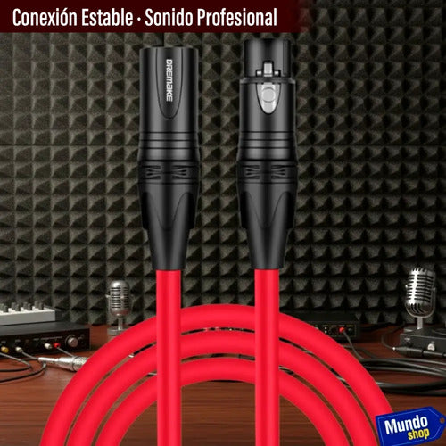 Cable Para Micrófono 5 Metros Audio