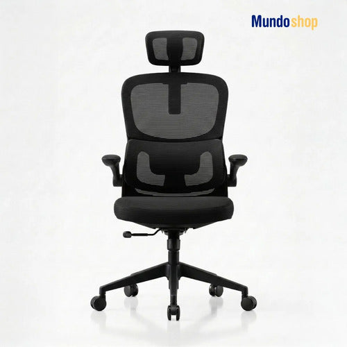 Silla De Escritorio Oficina Ergonómica Con Soporte Lumbar Negro