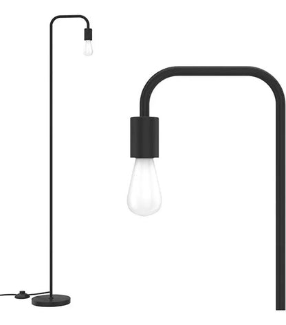 Lámpara de pie moderna nordica metal retro 1.5 metros