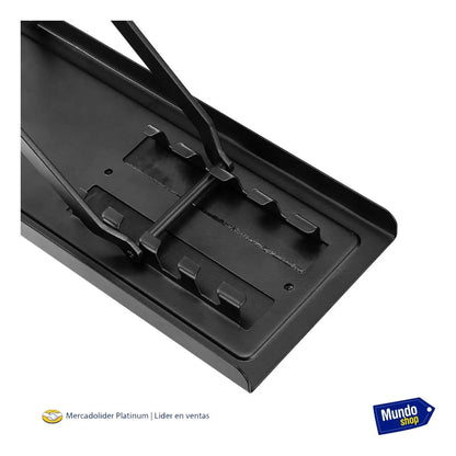 Banquito banco apoya pie para guitarra metalico musica negro