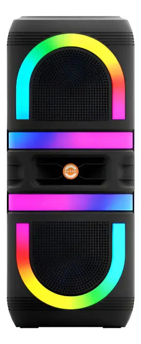 Parlante bluetooth karaoke con luces RGB batería recargable