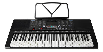 Organo piano teclado eléctrico USB 61 teclas 128 tonos negro