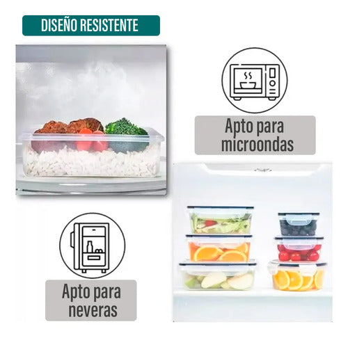 Tarros hermeticos 16 contenedores