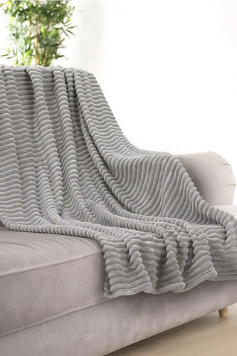 Manta Frazada Polar Suave Invierno 1 Plazas Abrigada