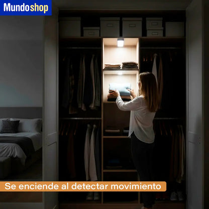 Luz LED para gabinete con sensor de movimento