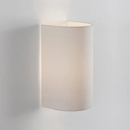 Aplique pantalla de pared tela rustico nórdico iluminación