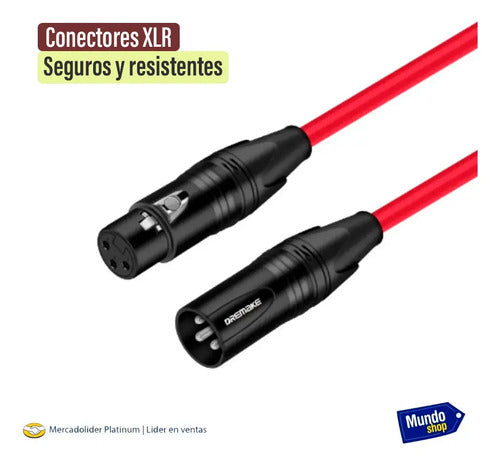Cable Para Micrófono 5 Metros Audio