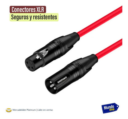 Cable Para Micrófono 5 Metros Audio