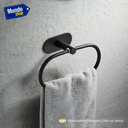 Set de baño 4 piezas acero inoxidable montaje en pared
