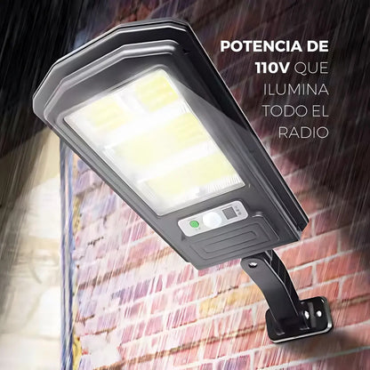 Lámpara COB de pared LED sensor de movimiento y solar