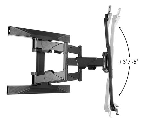 Soporte De Tv Brazo Articulado Extensible Led Lcd 40 - 80 Negro