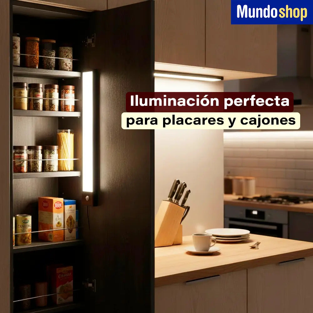 Luz LED para gabinete con sensor de movimento