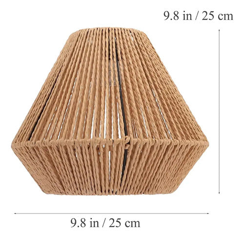 Lampara De Techo Colgante Cuerda Marrón