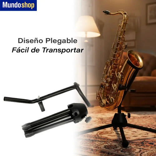 Soporte Pie Para Saxo Plegable Musica