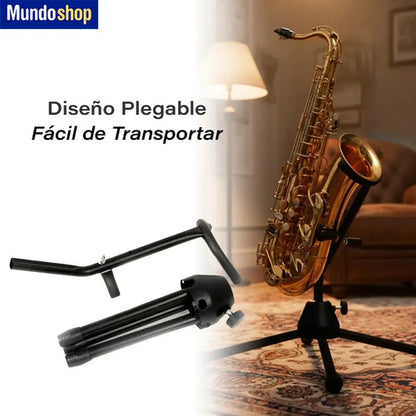 Soporte Pie Para Saxo Plegable Musica