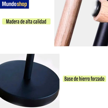 Lampara escritorio portátil nórdica metal madera ajustable