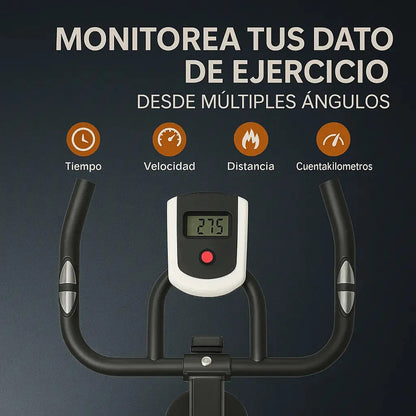 Bicicleta de spinning fija con resistencia para fricción 130kg