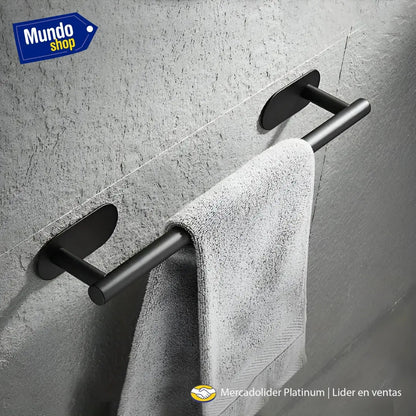 Set de baño 4 piezas acero inoxidable montaje en pared