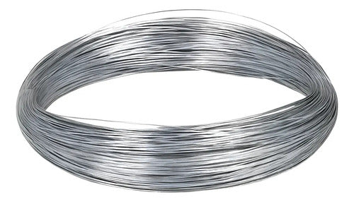 Alambre Galvanizado 2mm Espesor Paquete 1kg Acero Plateado