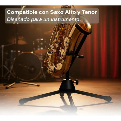 Soporte Pie Para Saxo Plegable Musica