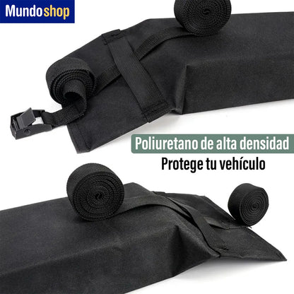 Soft rack auto barra baca goma kayak tablas autos equipaje negro