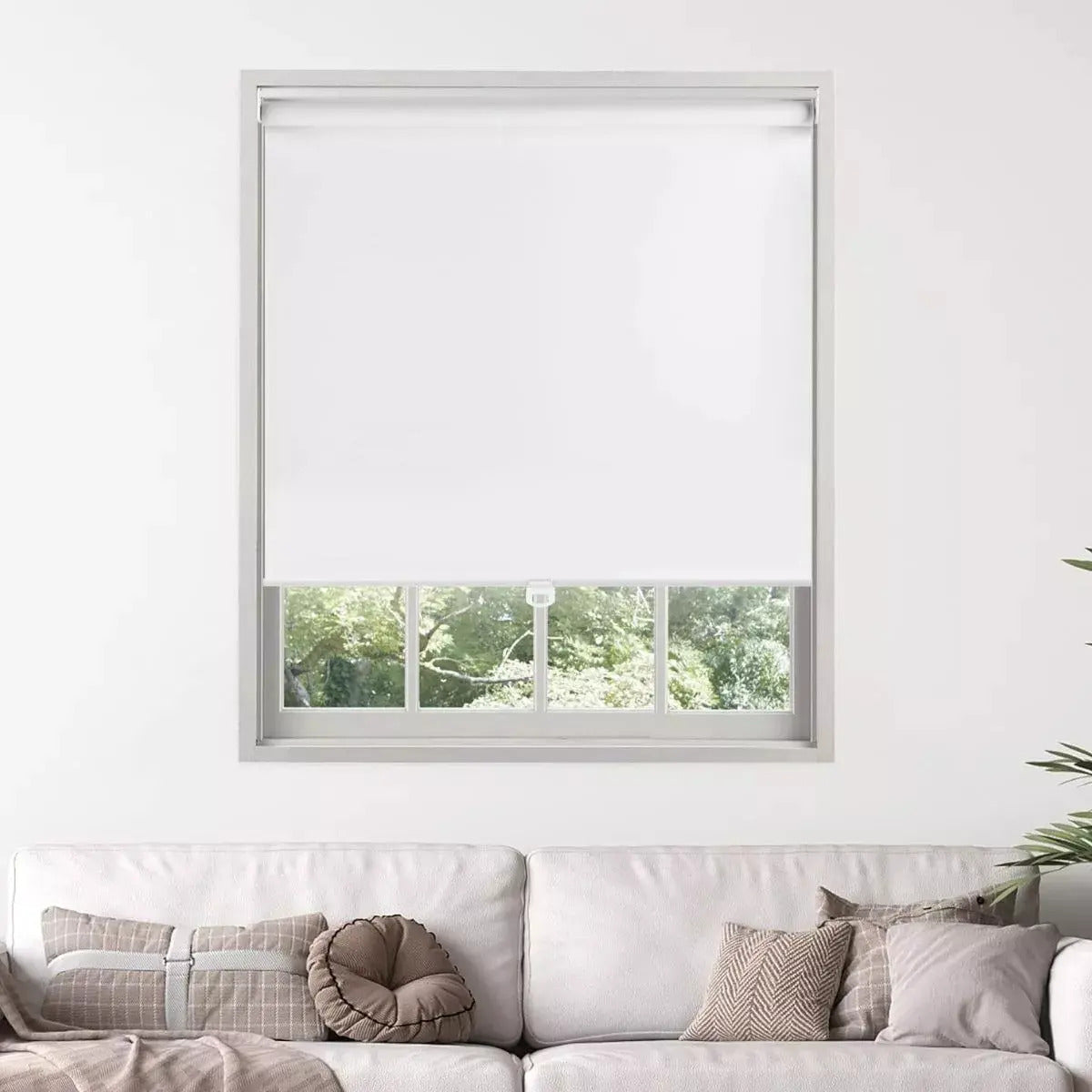 Cortina roller blackout 150*200cm interior living cocina blanco
