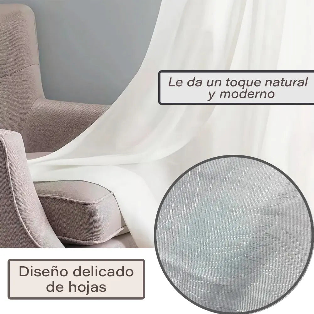 Juego de cortinas de lino blancas 213 cm x132 cm blanco
