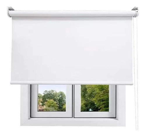 Cortina roller semiblackout 150*200cm interior living cocina blanco