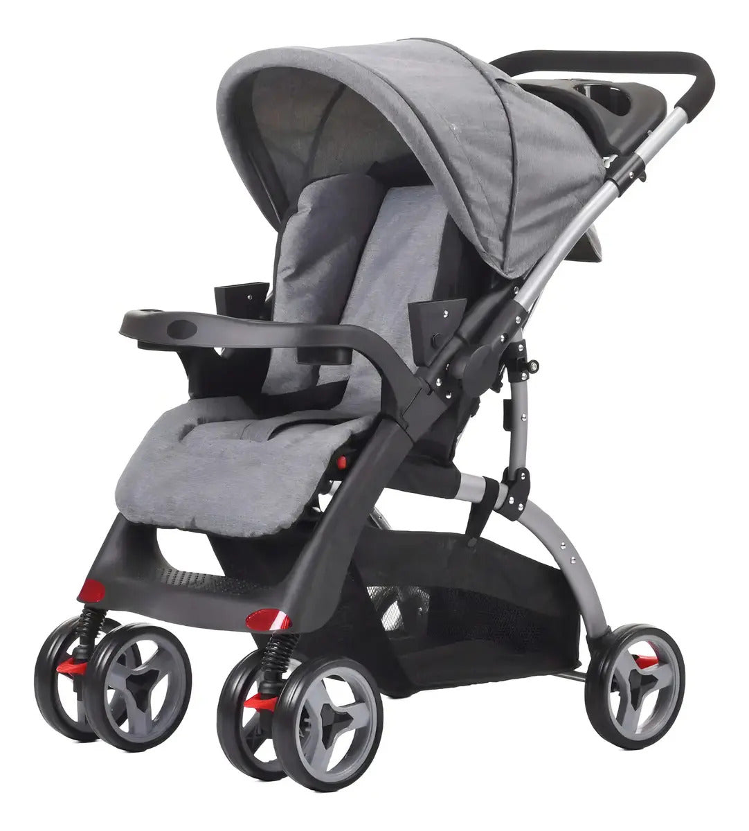Coche carriola para paseo de bebe plegable 3 posiciones