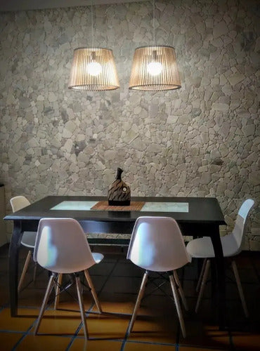 Lamparas De Techo Luminaria Madera 40cm. Buena Calidad Madera