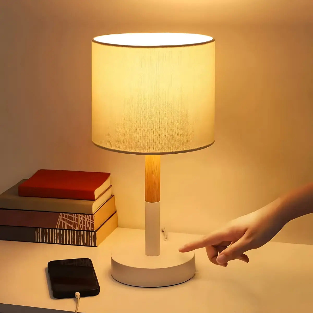 Lampara portatil de escritorio LED nordica Florencia