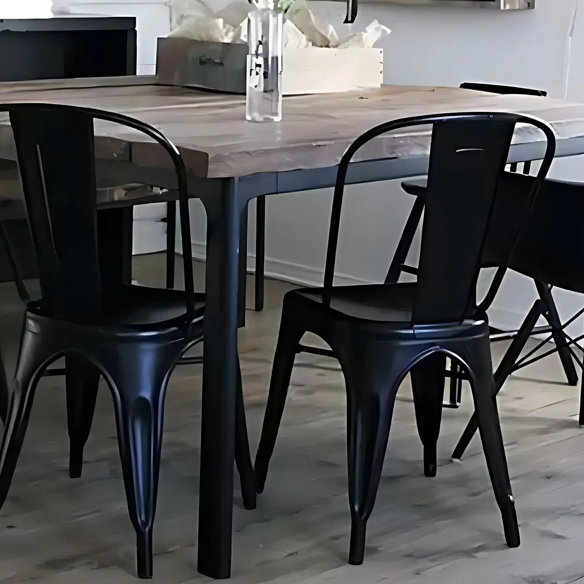 Silla Tolix reforzada interior/exterior metalica comedor
