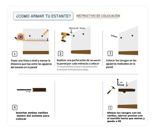 Estantes Flotantes Repisa Ménsula Invisible Melamina80x20x18 Color Coco Bolo
