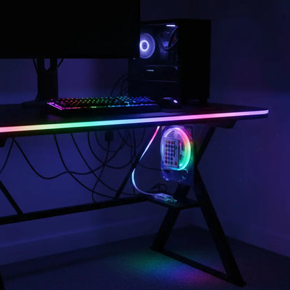 Tira luces LED RGB 5m decorativa control autoadhesiva RGB