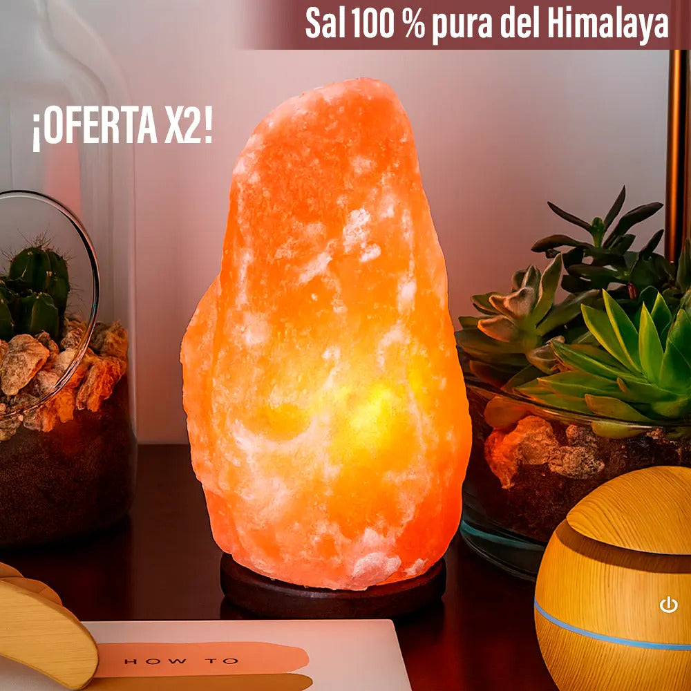 X2 lampara sal Himalaya 2.5kg dimmer originales