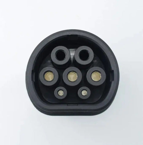 Cargador Adaptador De Carga 7kw Tipo 2 Para Auto Eléctrico Negro