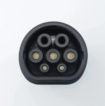 Cargador Adaptador De Carga 7kw Tipo 2 Para Auto Eléctrico Negro