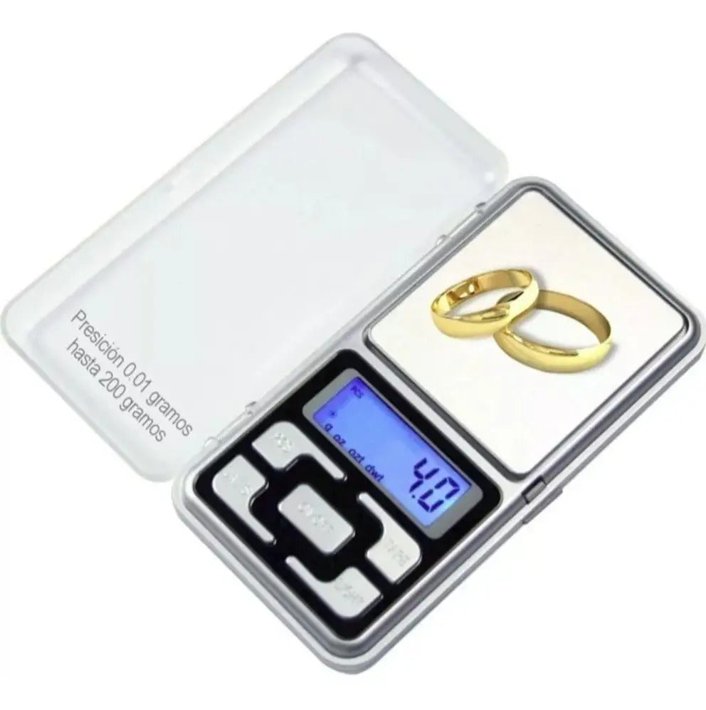 Balanza digital de precisión 0,01g hasta 200g de bolsillo