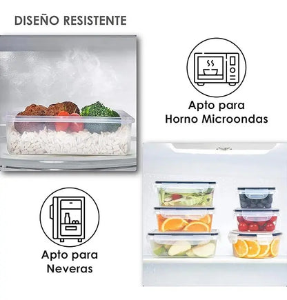 Recipientes herméticos 34 contenedores